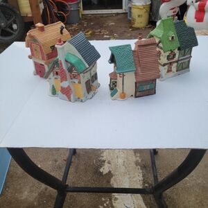 Our Town 1st Edition Christmas Village Houses. Medium to Large size.